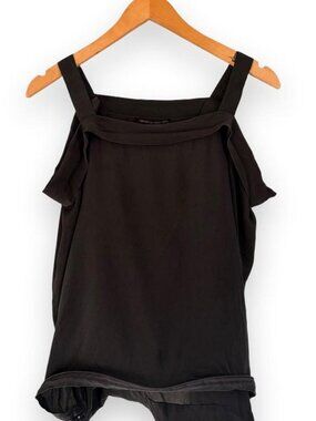 Vintage Yohji Yamamoto Black Silk Transformable Top Converts to Tote Bag